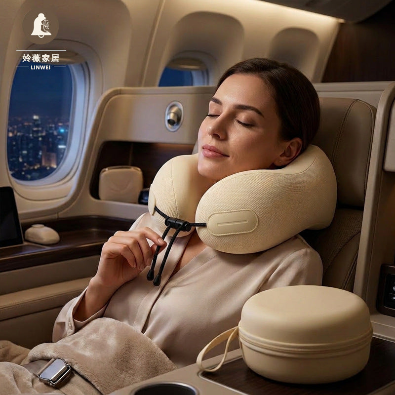 AeroRest™ Elite 360 – Memory-Schaum Reisekissen mit 360° Nackenstütze