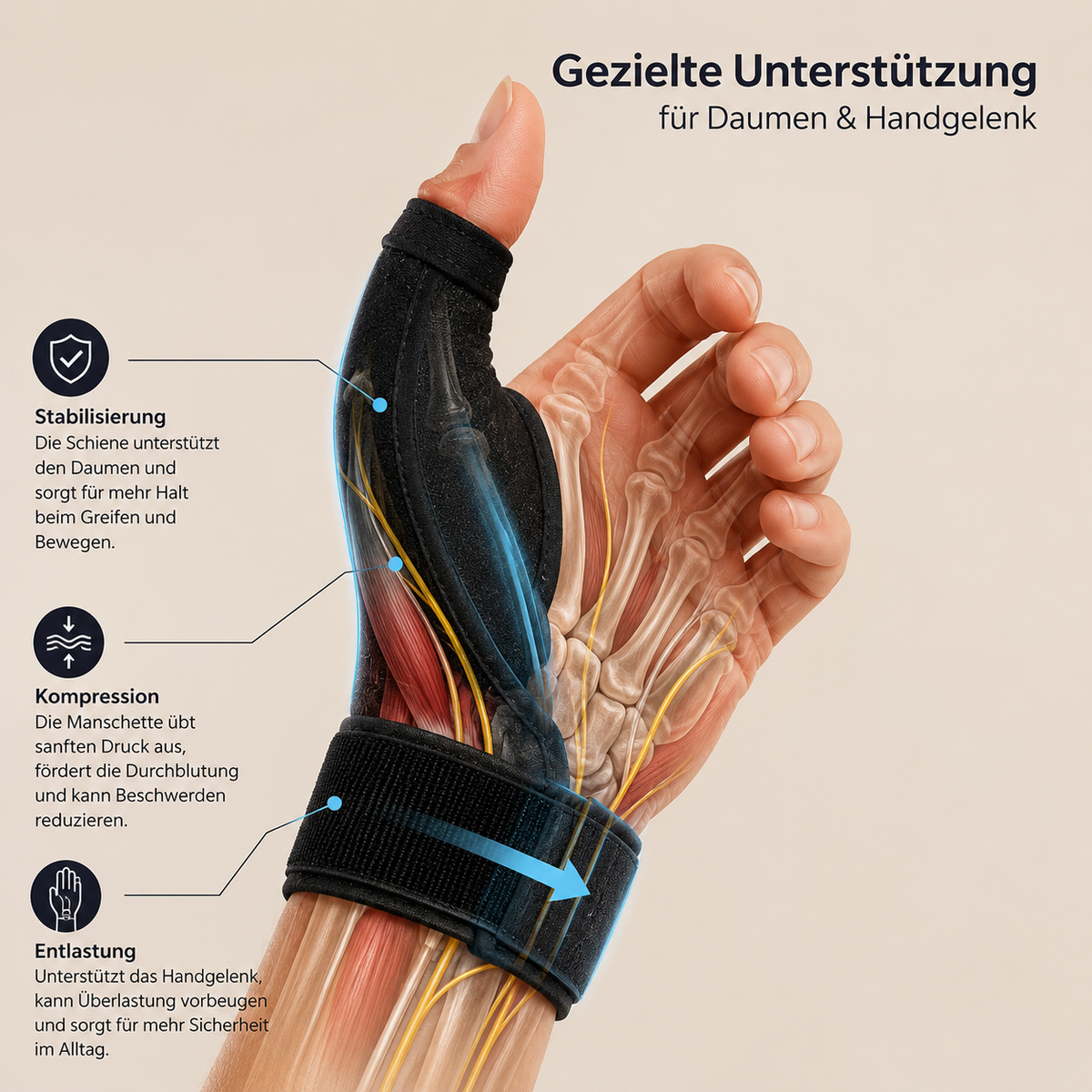 Mediora™ Daumen- & Handgelenkstütze